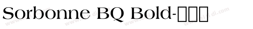 Sorbonne BQ Bold字体转换